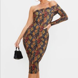 Snake Skin Print Dress - SOLD